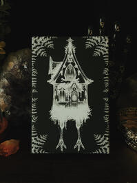 B&amp;W Baba Yaga Canvas